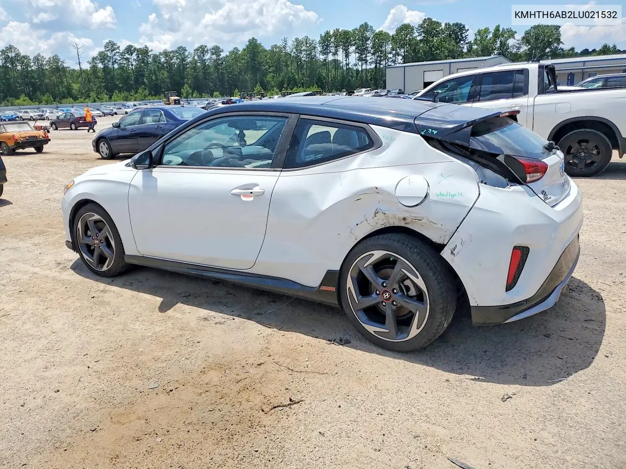 2020 Hyundai Veloster Turbo Ultimate VIN: KMHTH6AB2LU021532 Lot: 58349626