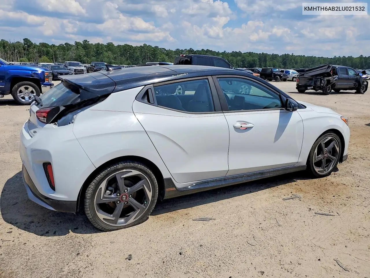 2020 Hyundai Veloster Turbo Ultimate VIN: KMHTH6AB2LU021532 Lot: 58349626