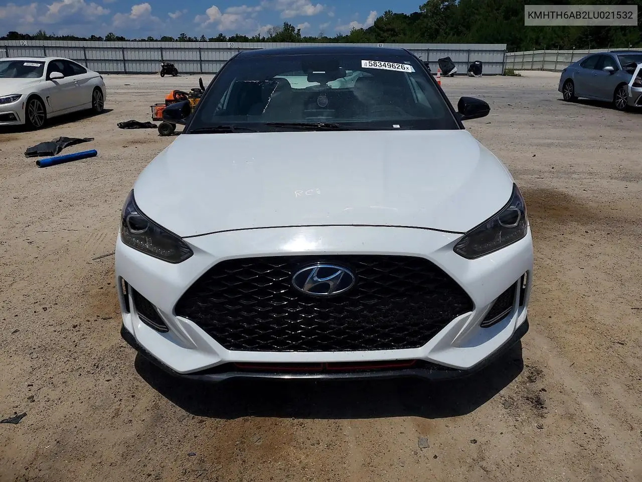 2020 Hyundai Veloster Turbo Ultimate VIN: KMHTH6AB2LU021532 Lot: 58349626