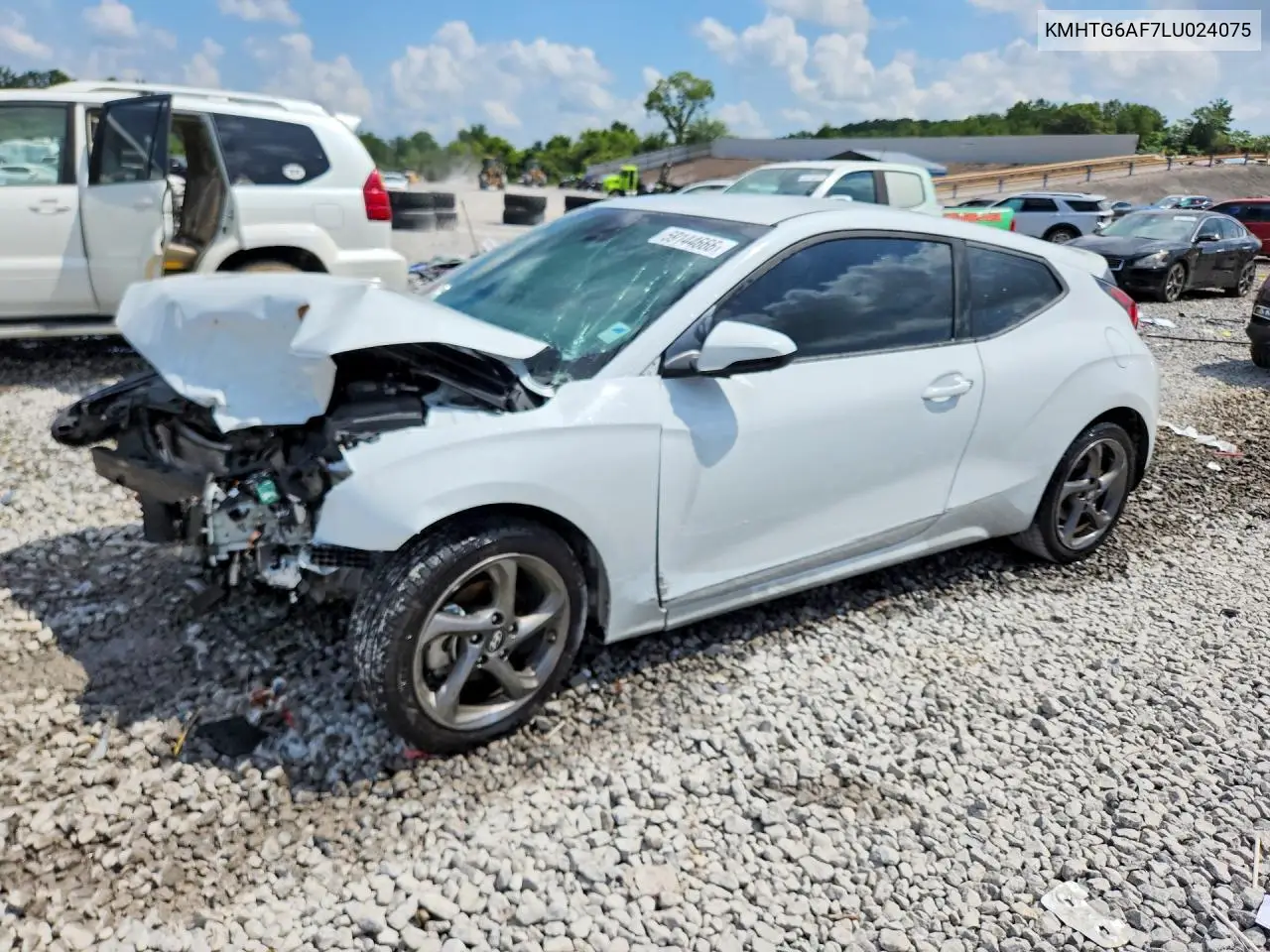 2020 Hyundai Veloster 2.0L VIN: KMHTG6AF7LU024075 Lot: 59144666