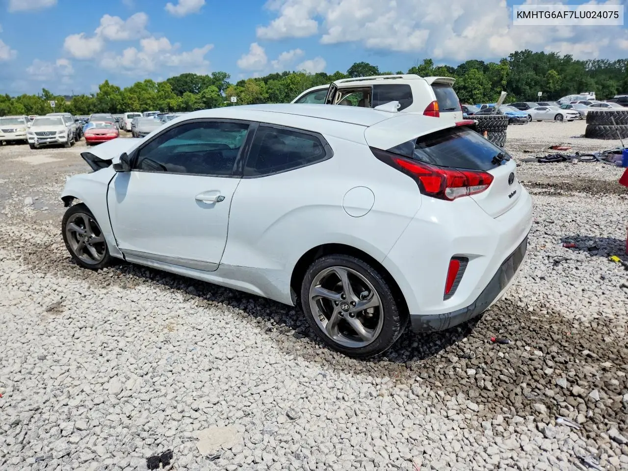 2020 Hyundai Veloster 2.0L VIN: KMHTG6AF7LU024075 Lot: 59144666