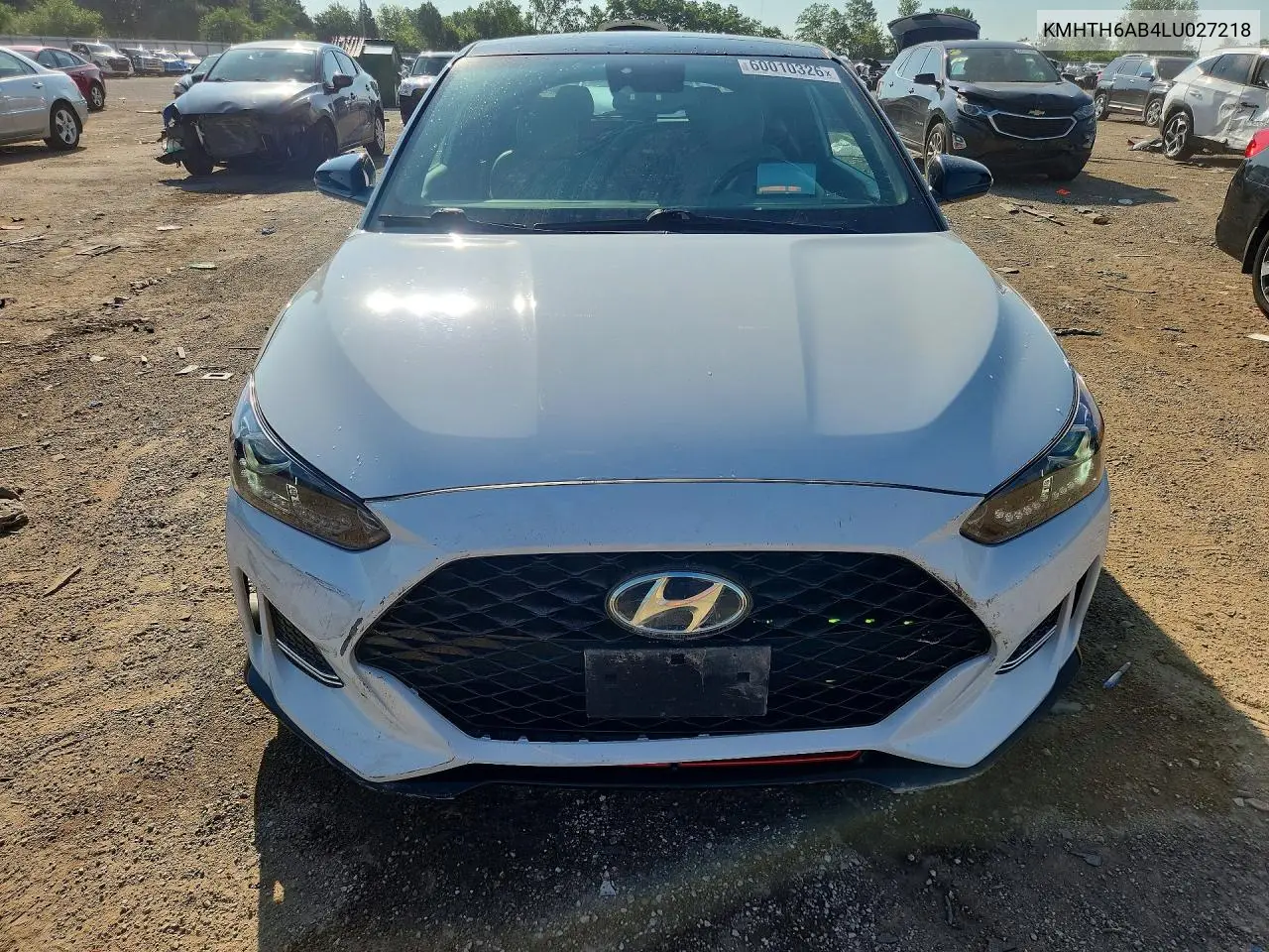 2020 Hyundai Veloster Turbo Ultimate VIN: KMHTH6AB4LU027218 Lot: 60010326