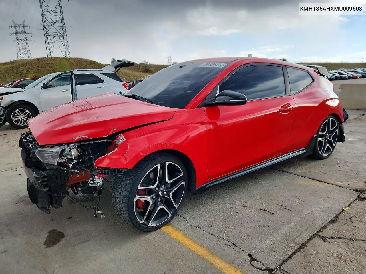 2021 Hyundai Veloster N Base VIN: KMHT36AHXMU009603 Lot: 60434576