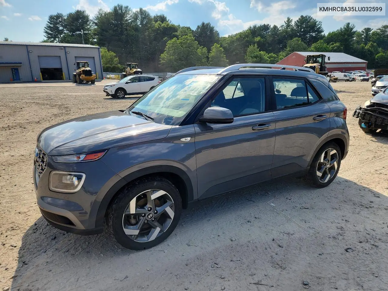 2020 Hyundai Venue Sel VIN: KMHRC8A35LU032599 Lot: 59152796