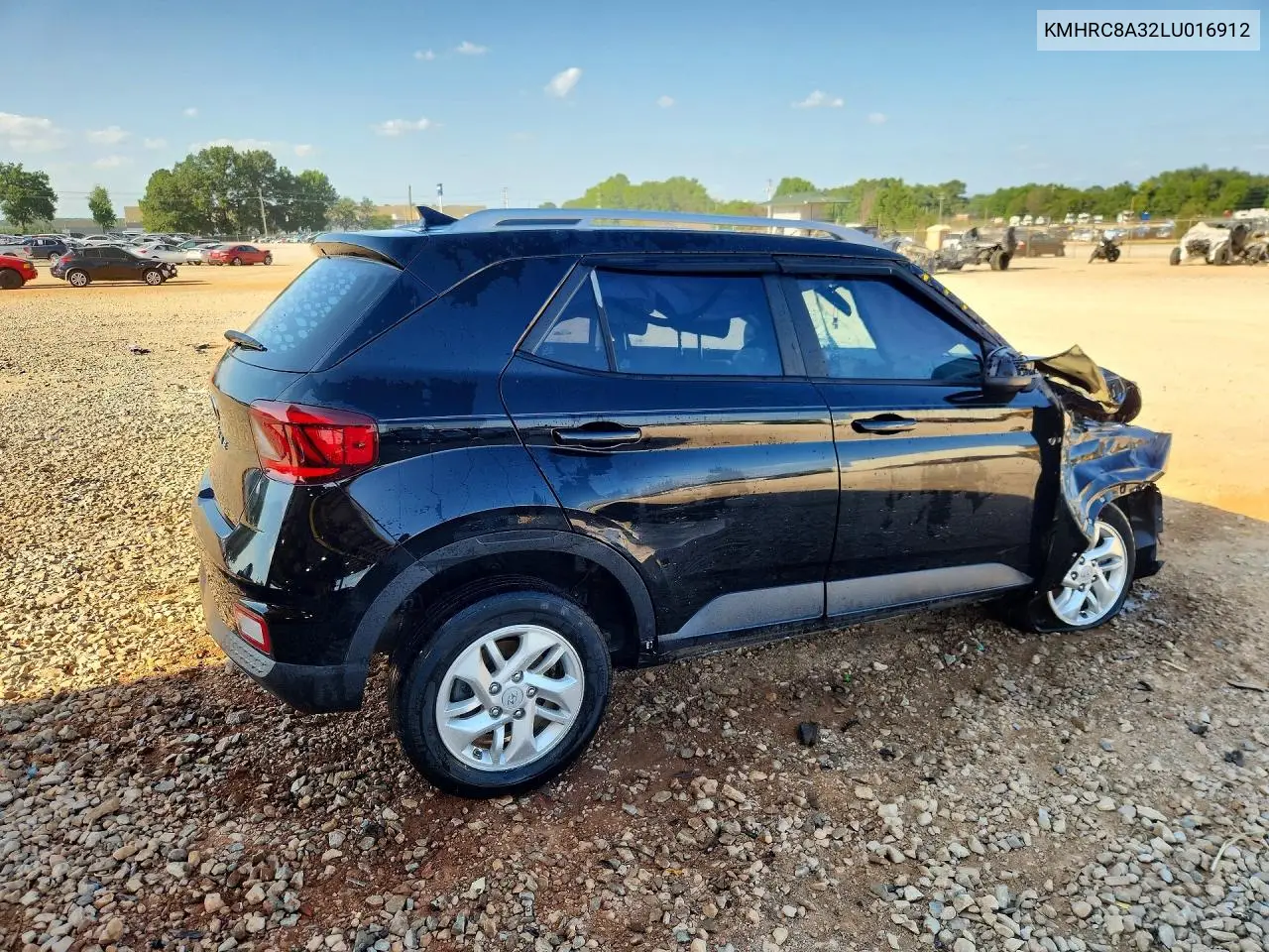 2020 Hyundai Venue Sel VIN: KMHRC8A32LU016912 Lot: 59188516
