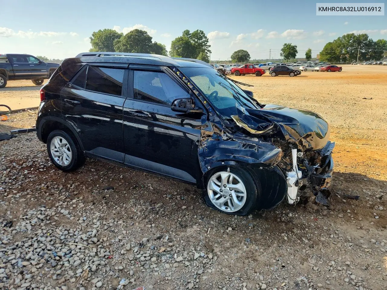2020 Hyundai Venue Sel VIN: KMHRC8A32LU016912 Lot: 59188516