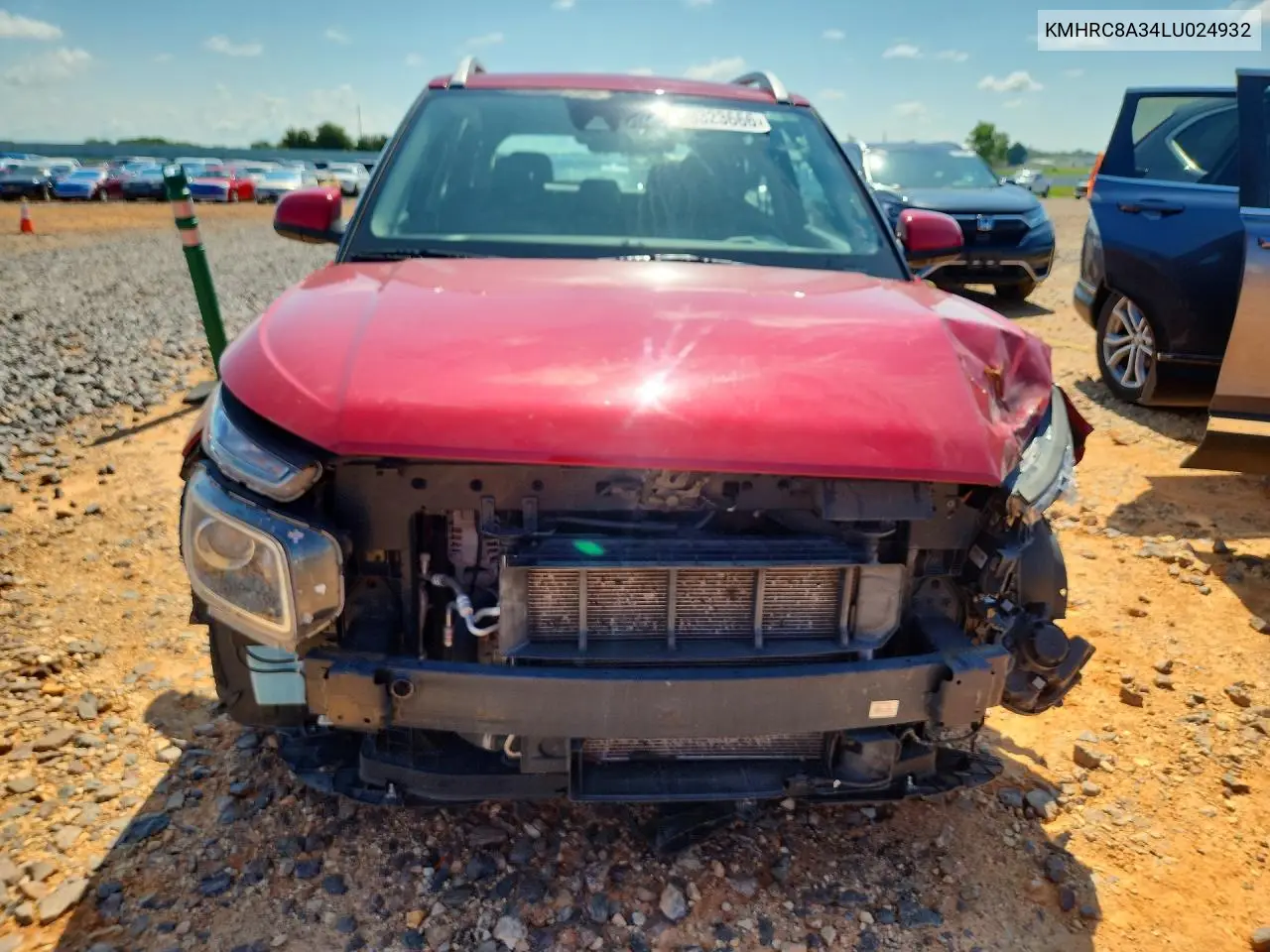 2020 Hyundai Venue Sel VIN: KMHRC8A34LU024932 Lot: 59323666