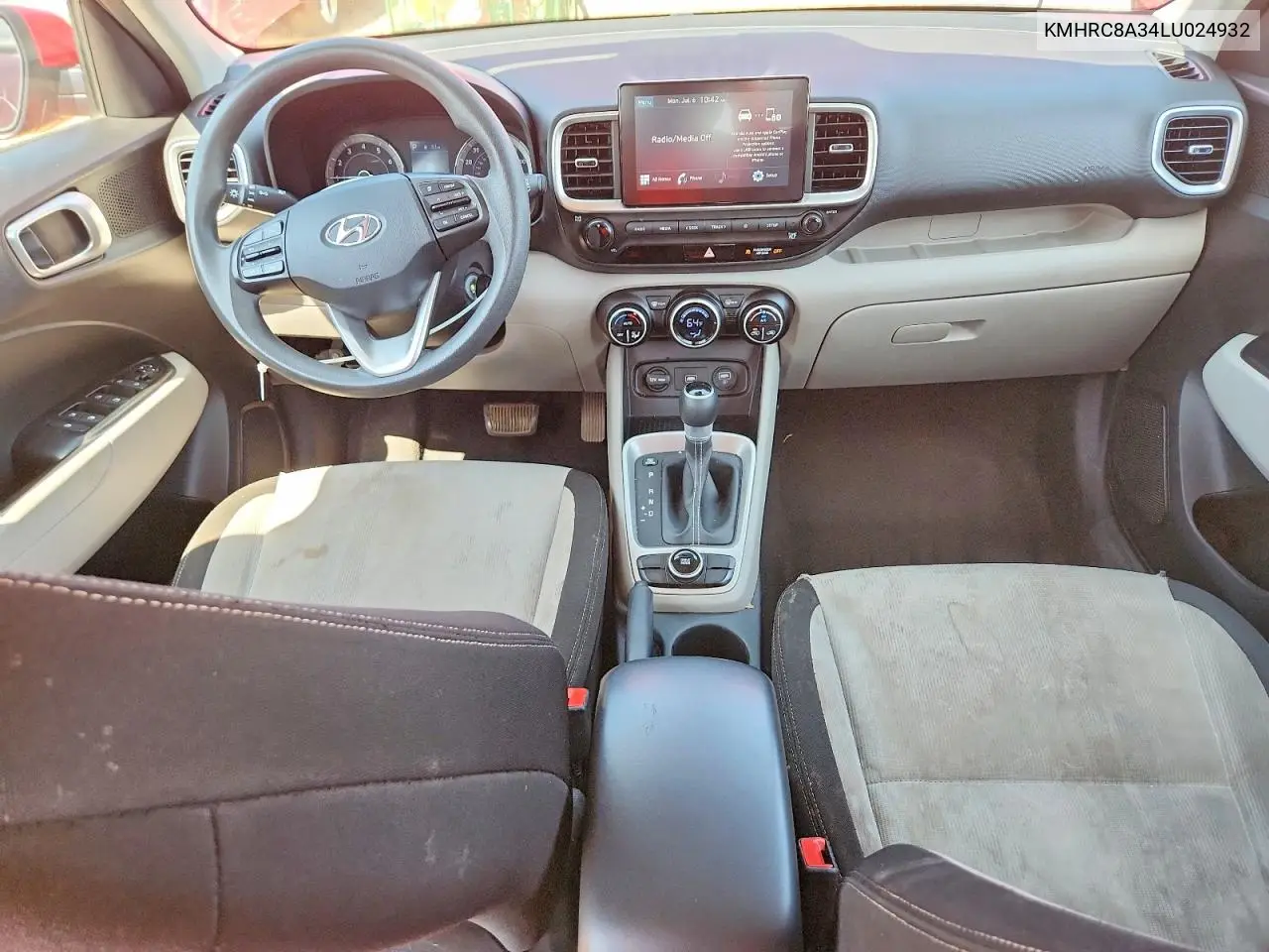 2020 Hyundai Venue Sel VIN: KMHRC8A34LU024932 Lot: 59323666