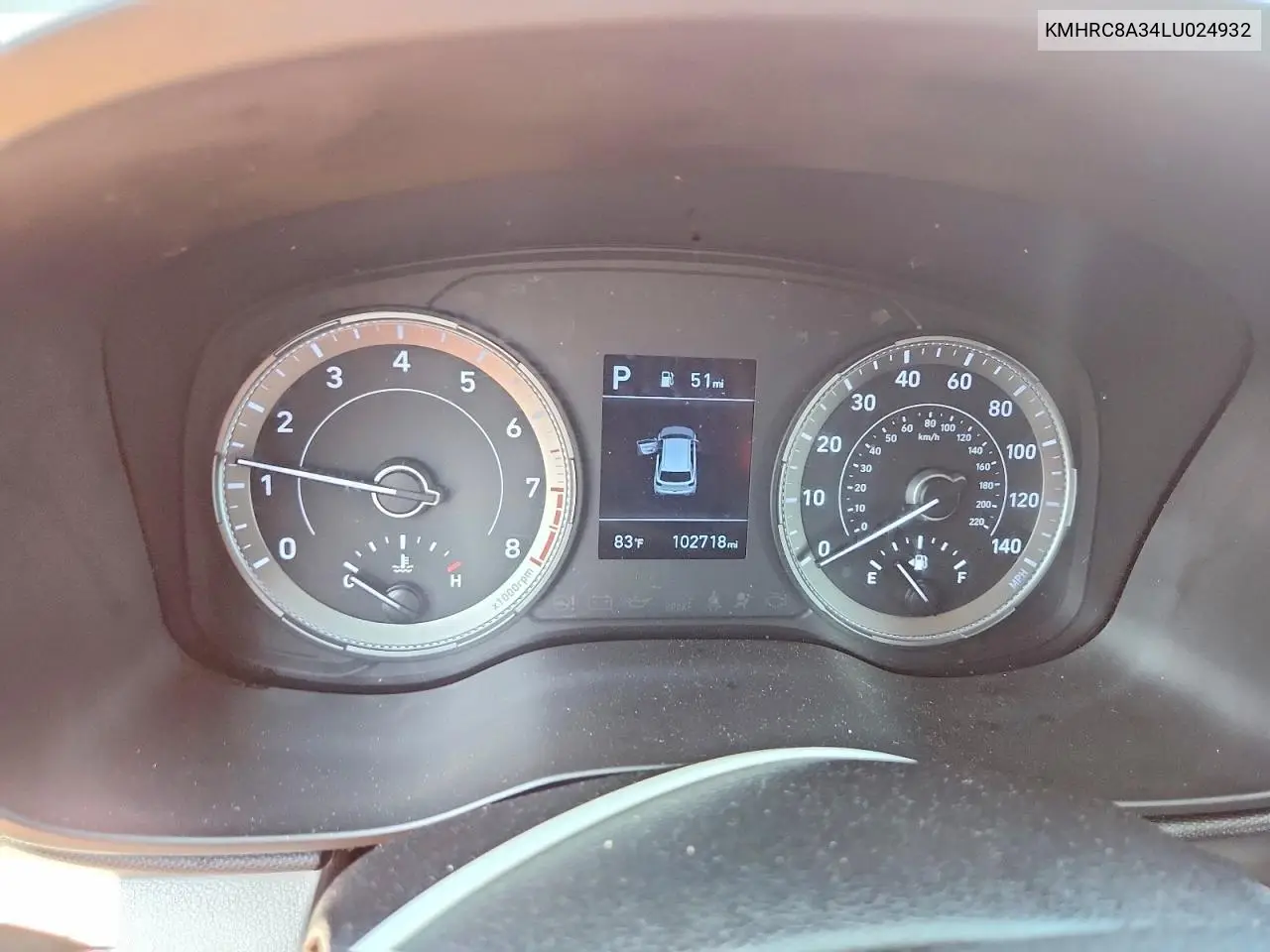 2020 Hyundai Venue Sel VIN: KMHRC8A34LU024932 Lot: 59323666