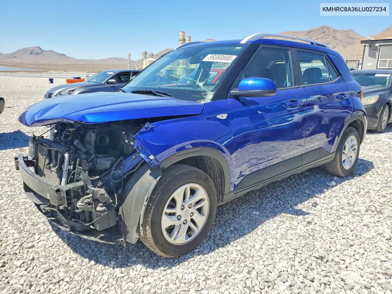 2020 Hyundai Venue Sel VIN: KMHRC8A36LU027234 Lot: 59380886