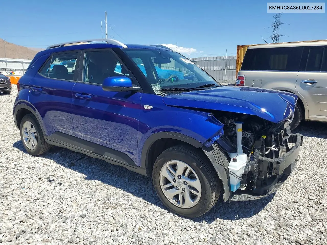 2020 Hyundai Venue Sel VIN: KMHRC8A36LU027234 Lot: 59380886