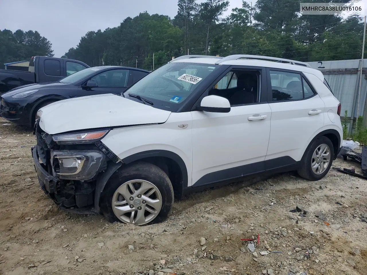 2020 Hyundai Venue Sel VIN: KMHRC8A38LU016106 Lot: 60279656