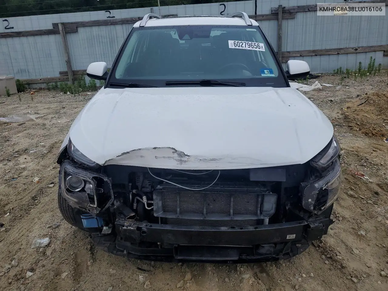 2020 Hyundai Venue Sel VIN: KMHRC8A38LU016106 Lot: 60279656