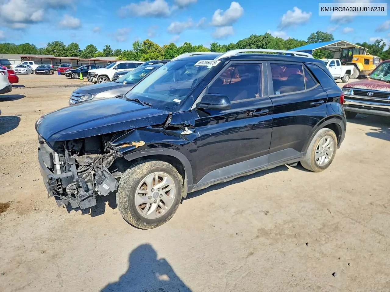 2020 Hyundai Venue Sel VIN: KMHRC8A33LU016238 Lot: 60405006