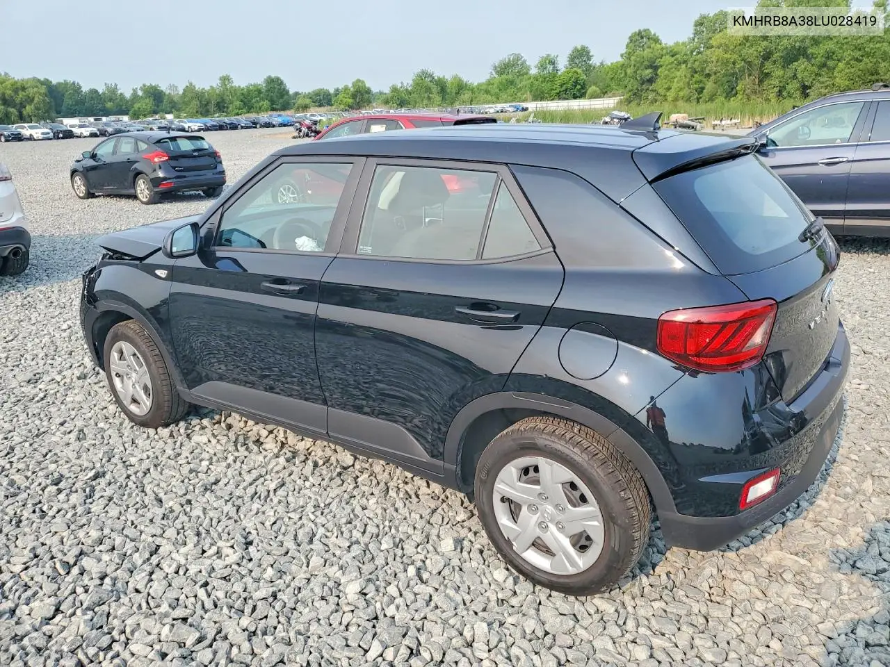 2020 Hyundai Venue Se VIN: KMHRB8A38LU028419 Lot: 61087126