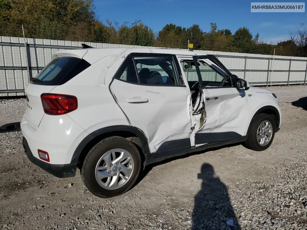 KMHRB8A33MU066187 2021 Hyundai Venue Se
