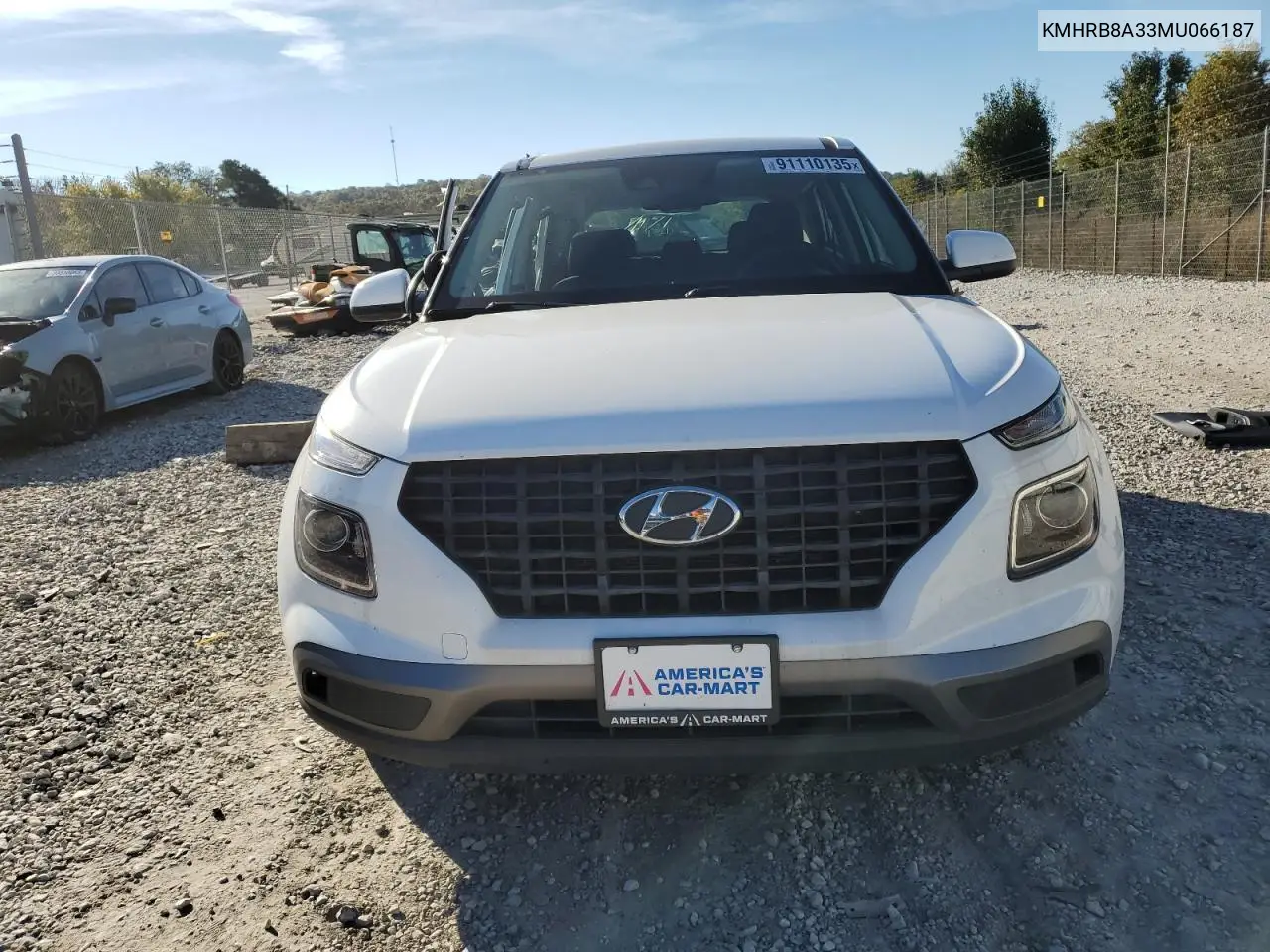KMHRB8A33MU066187 2021 Hyundai Venue Se