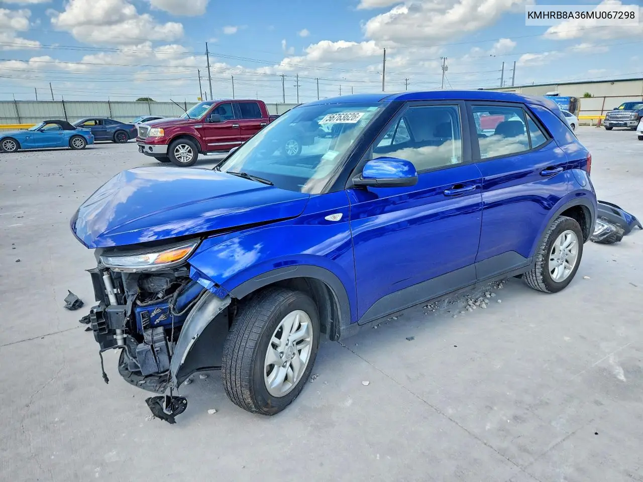 2021 Hyundai Venue Se VIN: KMHRB8A36MU067298 Lot: 56763626