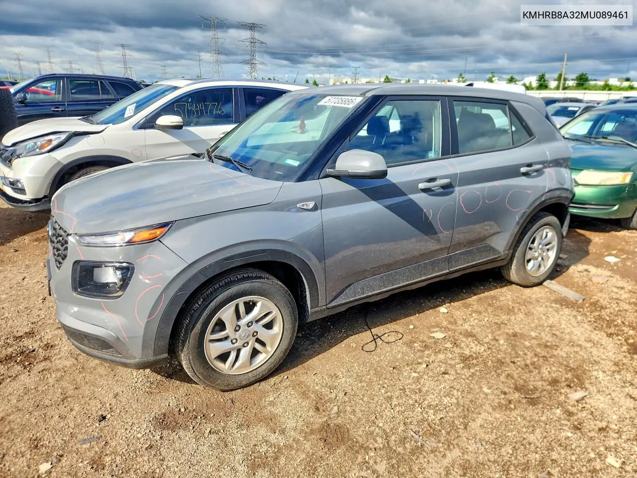 2021 Hyundai Venue Se VIN: KMHRB8A32MU089461 Lot: 57735886