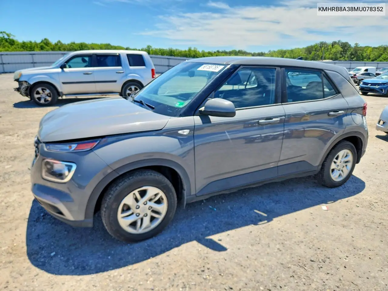 2021 Hyundai Venue Se VIN: KMHRB8A38MU078352 Lot: 58158786