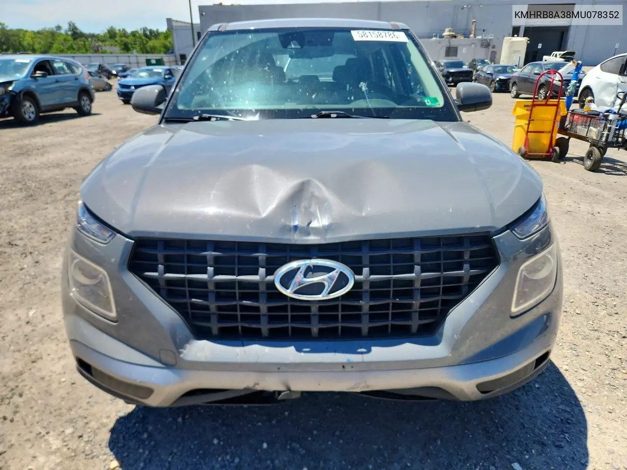 2021 Hyundai Venue Se VIN: KMHRB8A38MU078352 Lot: 58158786
