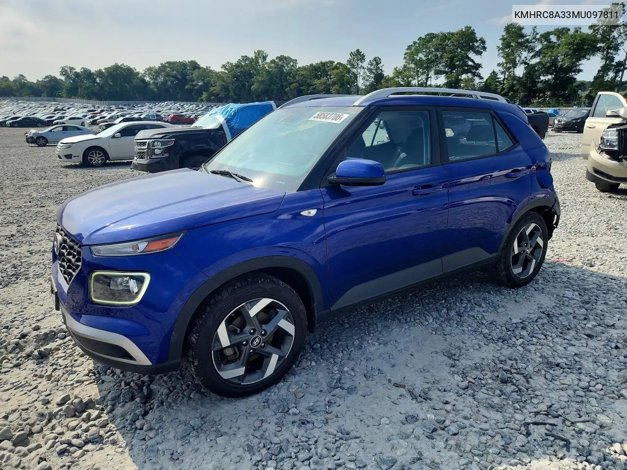 2021 Hyundai Venue Sel VIN: KMHRC8A33MU097811 Lot: 58583706