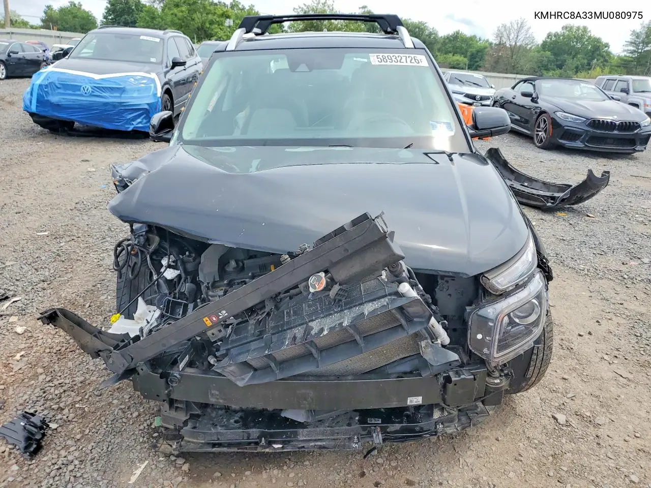 2021 Hyundai Venue Sel VIN: KMHRC8A33MU080975 Lot: 58932726