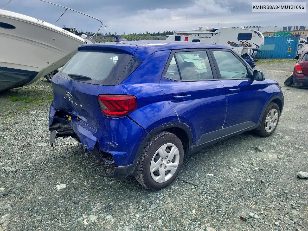 2021 Hyundai Venue Se VIN: KMHRB8A34MU121696 Lot: 59312606
