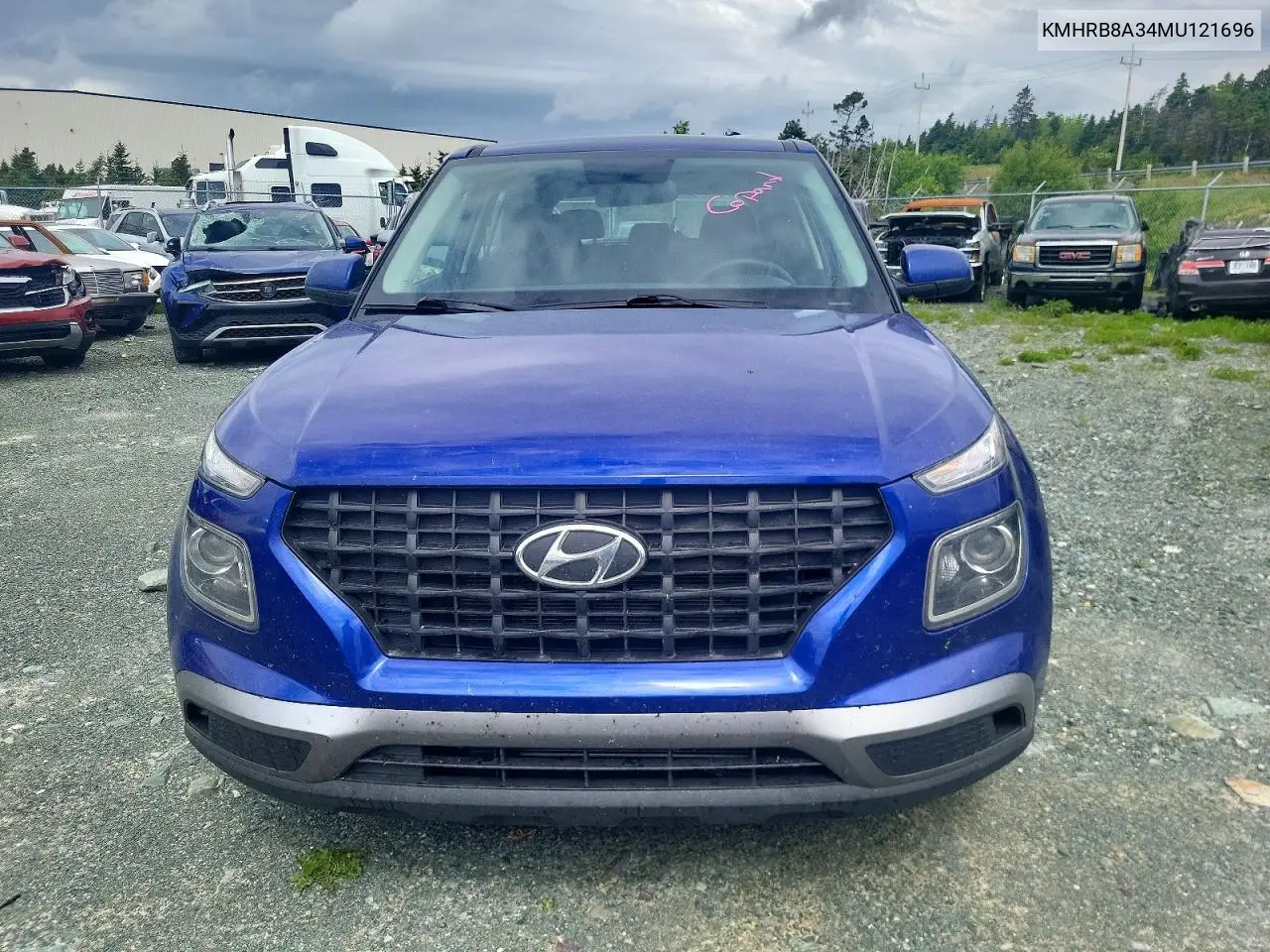 2021 Hyundai Venue Se VIN: KMHRB8A34MU121696 Lot: 59312606