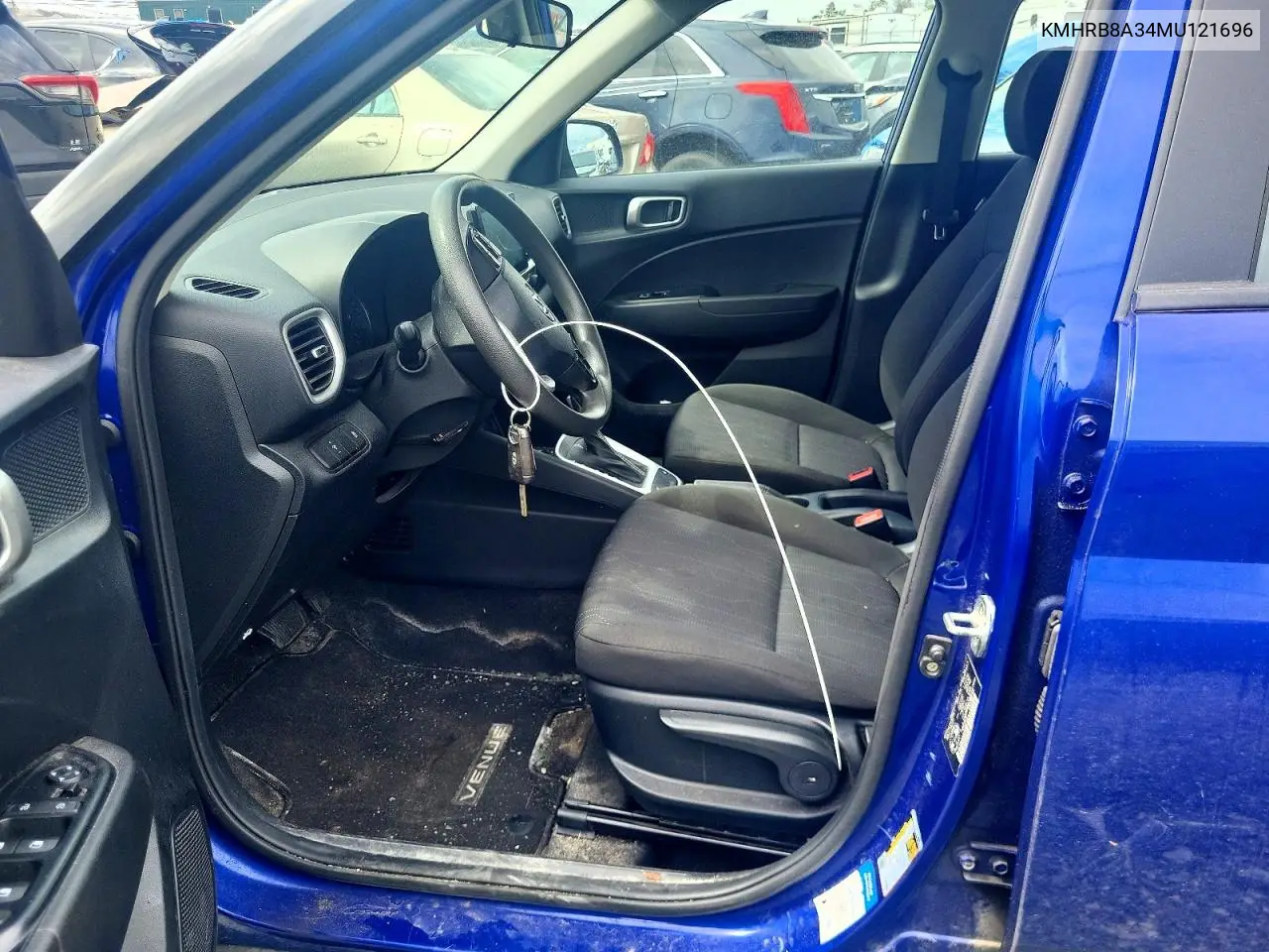 2021 Hyundai Venue Se VIN: KMHRB8A34MU121696 Lot: 59312606