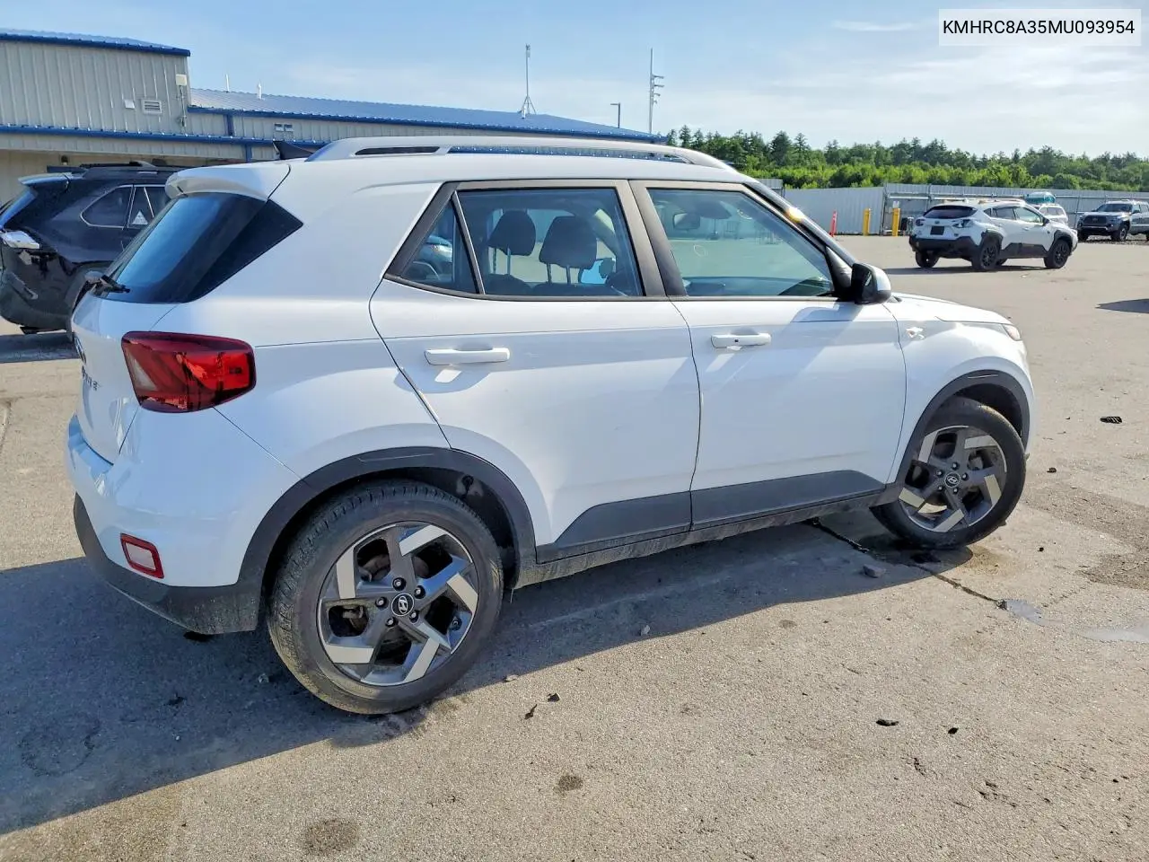 2021 Hyundai Venue Sel VIN: KMHRC8A35MU093954 Lot: 59574066