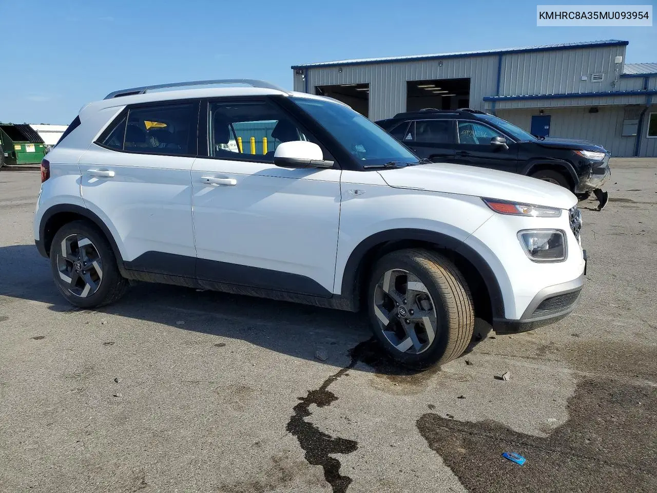 2021 Hyundai Venue Sel VIN: KMHRC8A35MU093954 Lot: 59574066