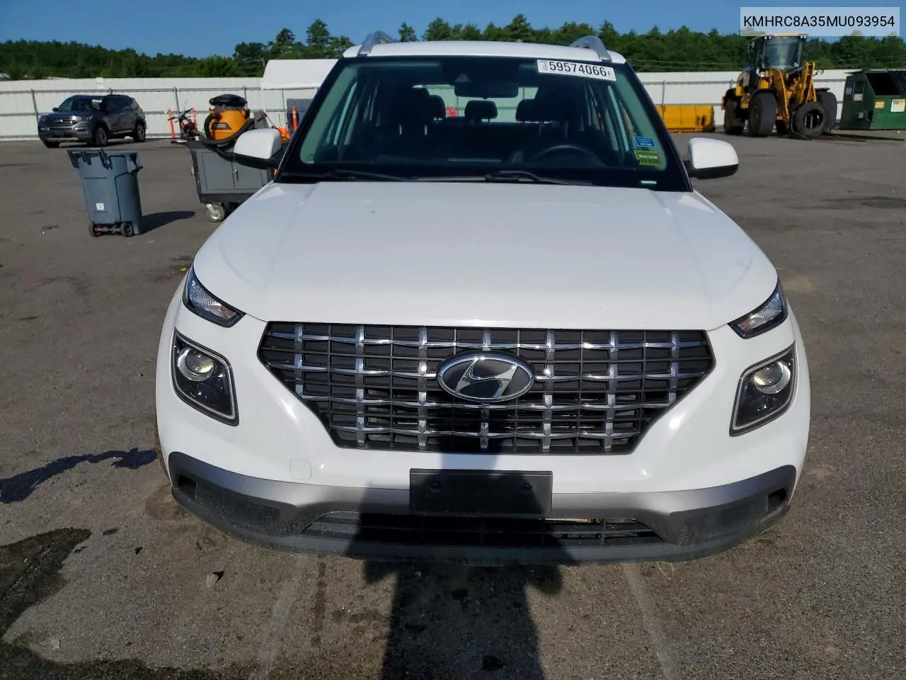 2021 Hyundai Venue Sel VIN: KMHRC8A35MU093954 Lot: 59574066