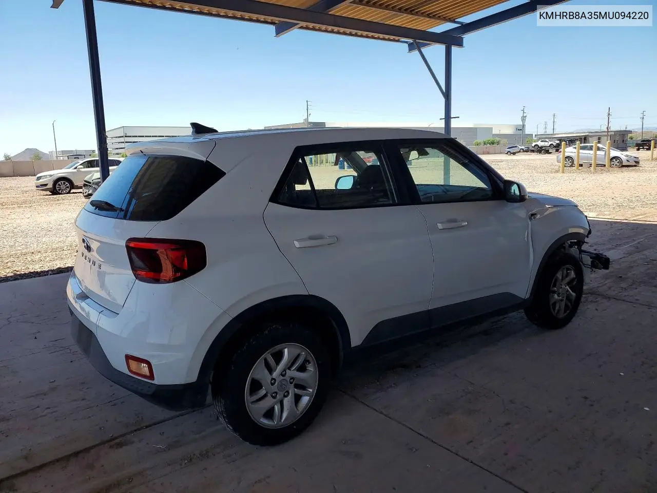 2021 Hyundai Venue Se VIN: KMHRB8A35MU094220 Lot: 59784016