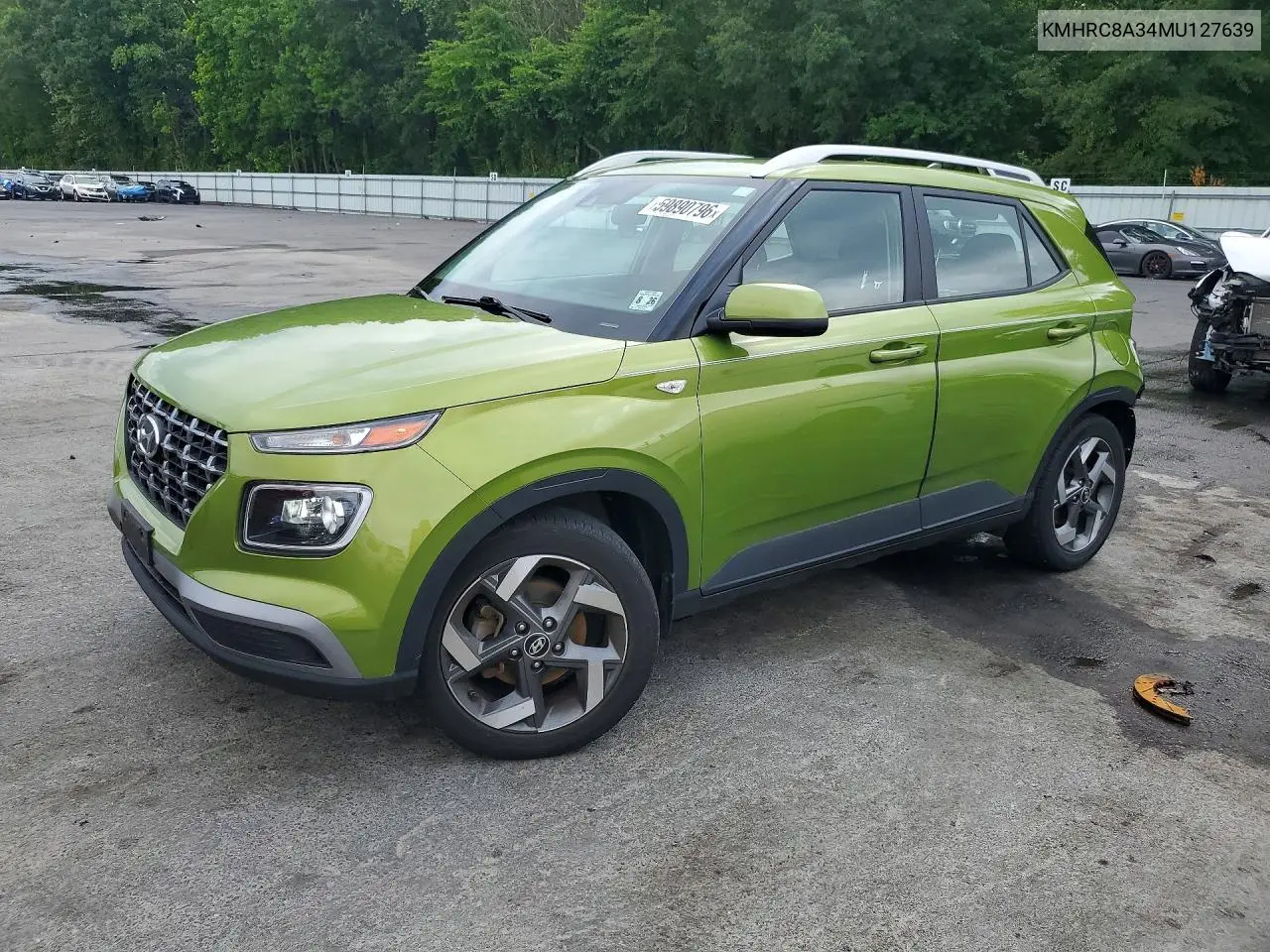 2021 Hyundai Venue Sel VIN: KMHRC8A34MU127639 Lot: 59890796