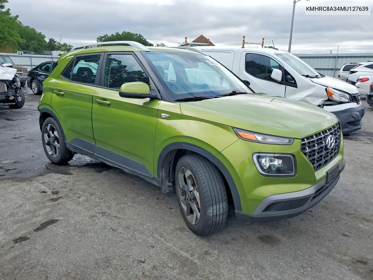 2021 Hyundai Venue Sel VIN: KMHRC8A34MU127639 Lot: 59890796