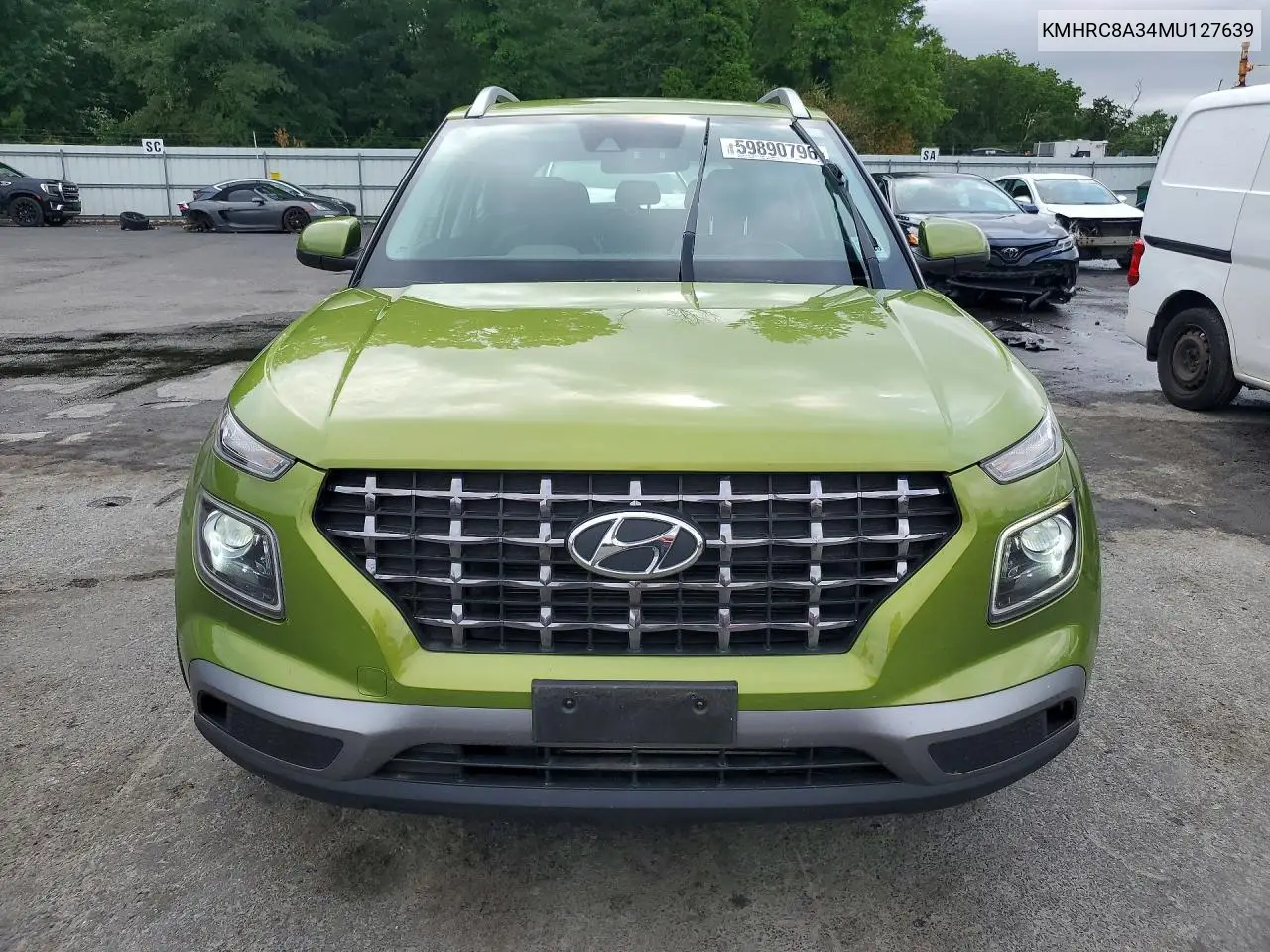 2021 Hyundai Venue Sel VIN: KMHRC8A34MU127639 Lot: 59890796