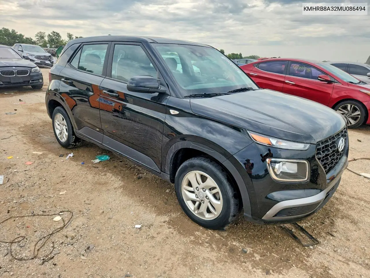 2021 Hyundai Venue Se VIN: KMHRB8A32MU086494 Lot: 60393086