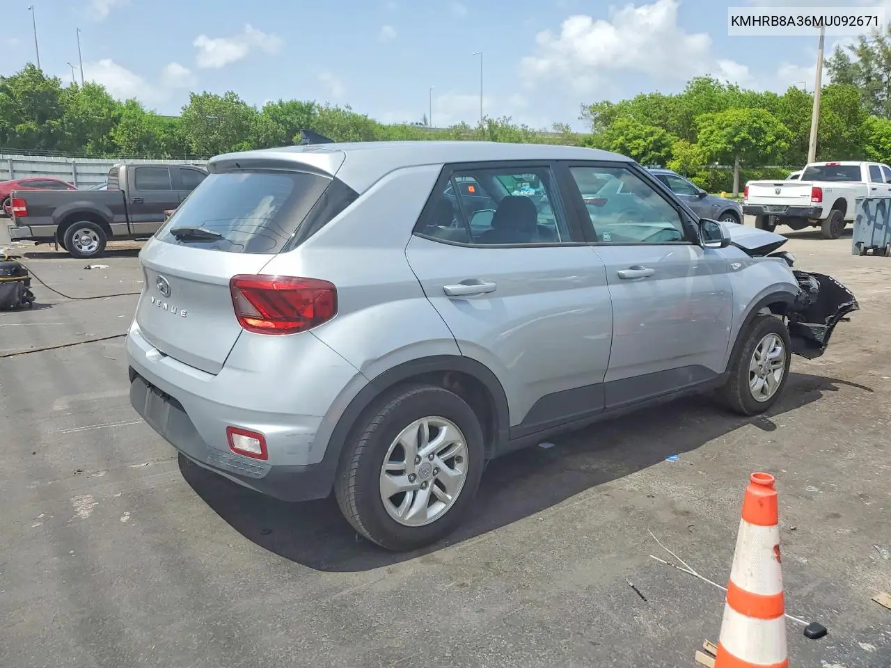 2021 Hyundai Venue Se VIN: KMHRB8A36MU092671 Lot: 60453976