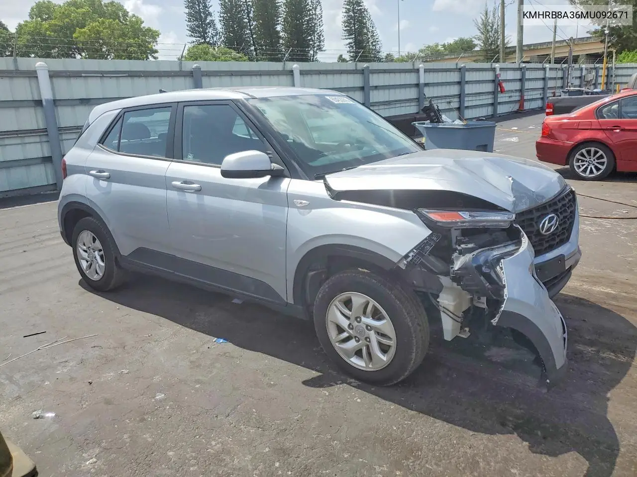 2021 Hyundai Venue Se VIN: KMHRB8A36MU092671 Lot: 60453976