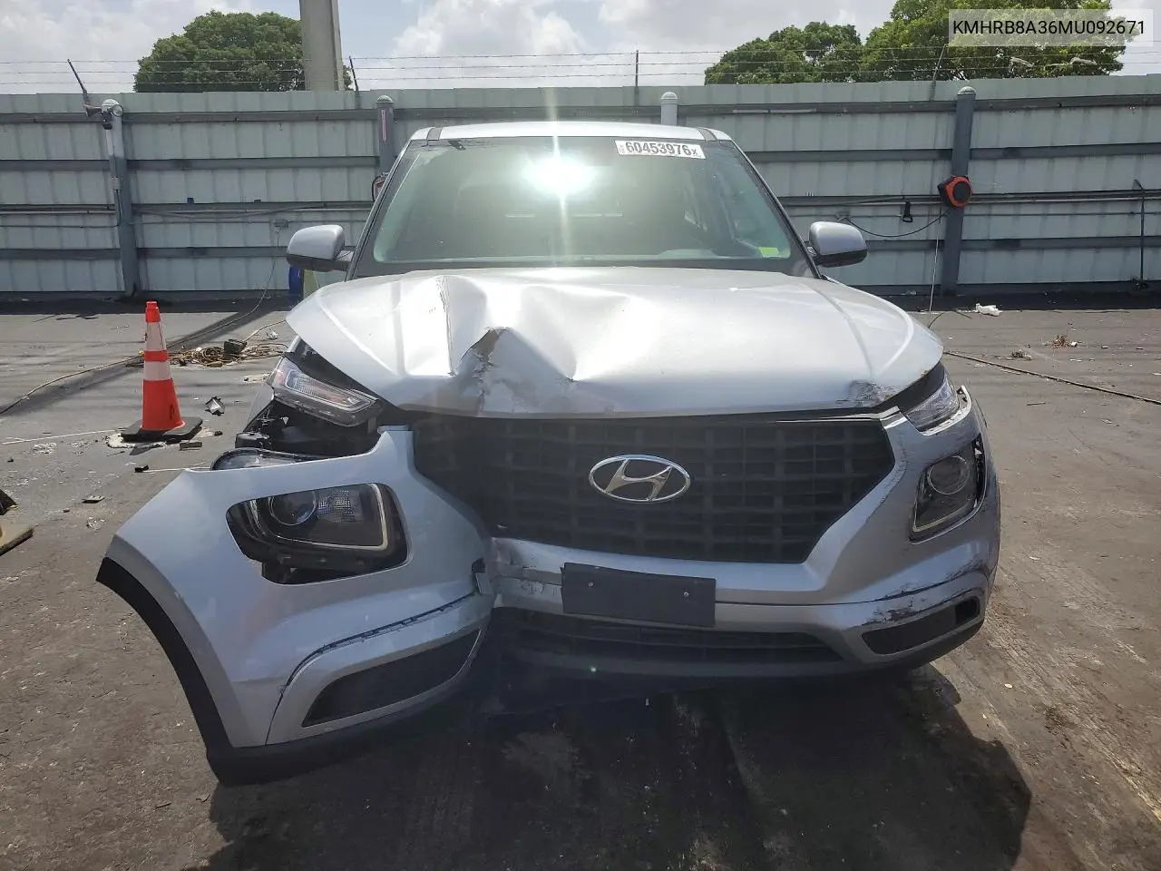 2021 Hyundai Venue Se VIN: KMHRB8A36MU092671 Lot: 60453976