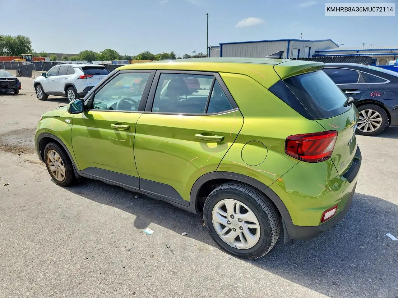 2021 Hyundai Venue Se VIN: KMHRB8A36MU072114 Lot: 60512366