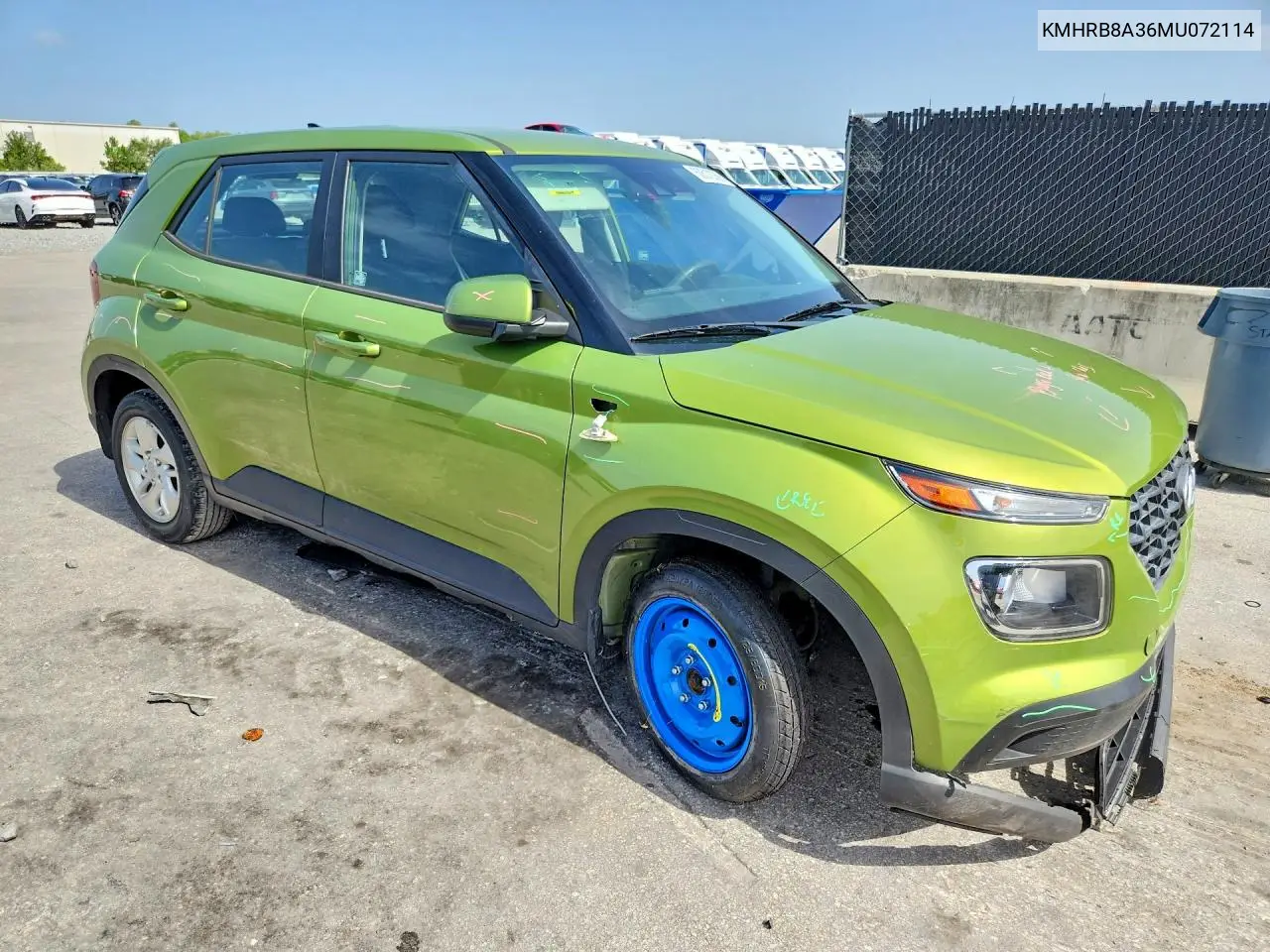 2021 Hyundai Venue Se VIN: KMHRB8A36MU072114 Lot: 60512366