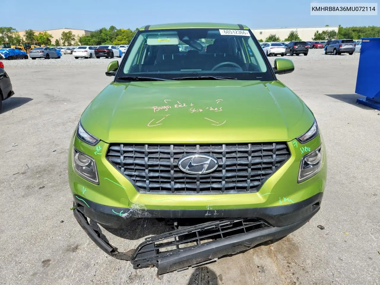 2021 Hyundai Venue Se VIN: KMHRB8A36MU072114 Lot: 60512366