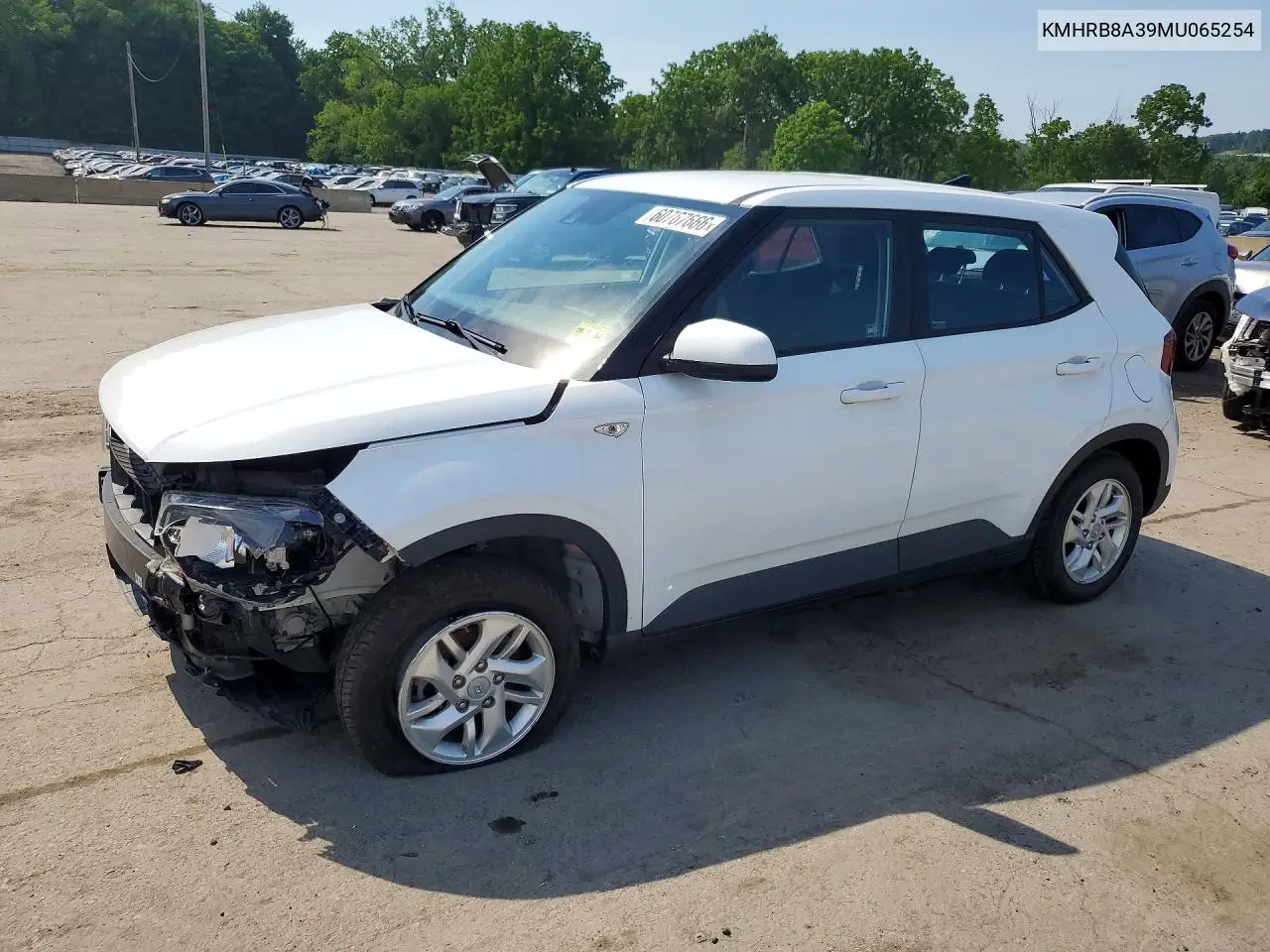 2021 Hyundai Venue Se VIN: KMHRB8A39MU065254 Lot: 60767666