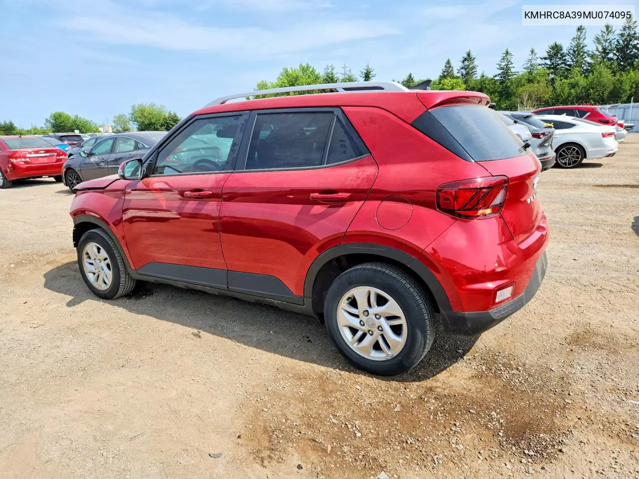 2021 Hyundai Venue Sel VIN: KMHRC8A39MU074095 Lot: 60846736