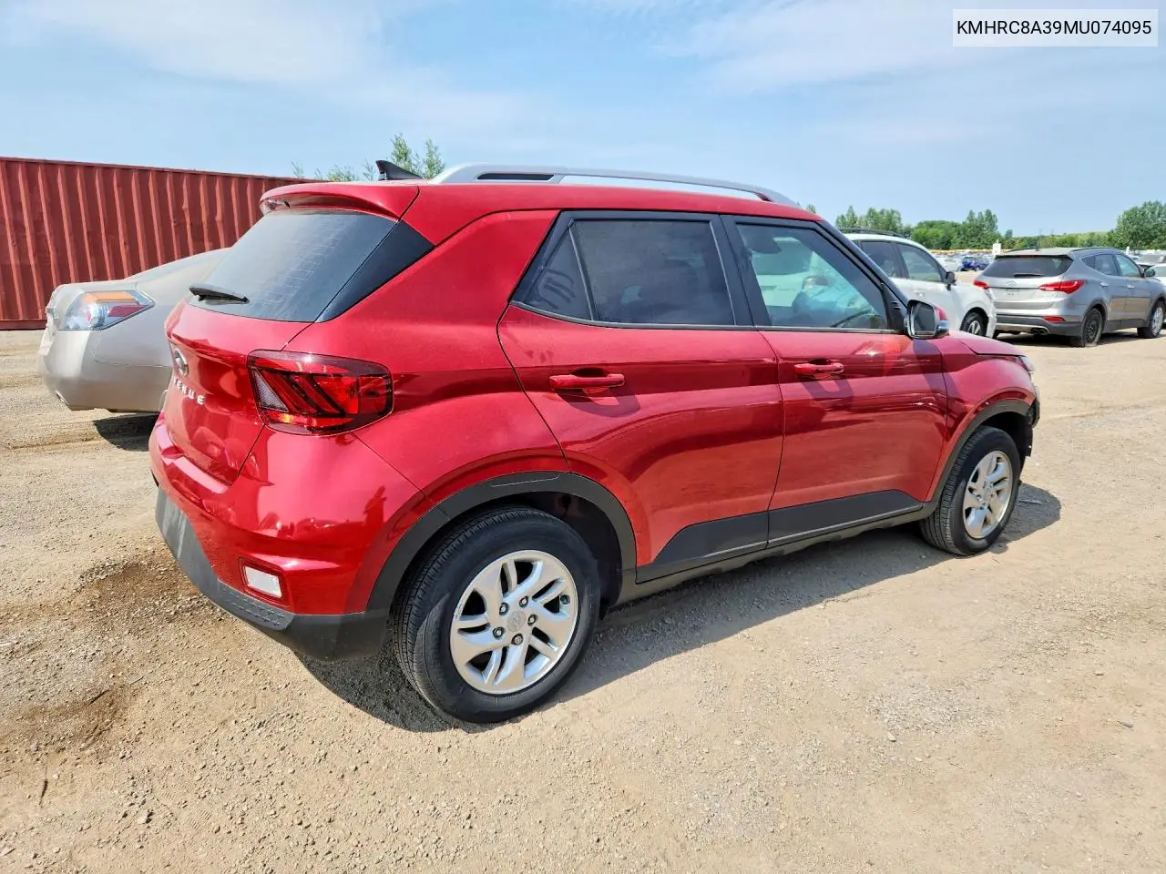2021 Hyundai Venue Sel VIN: KMHRC8A39MU074095 Lot: 60846736