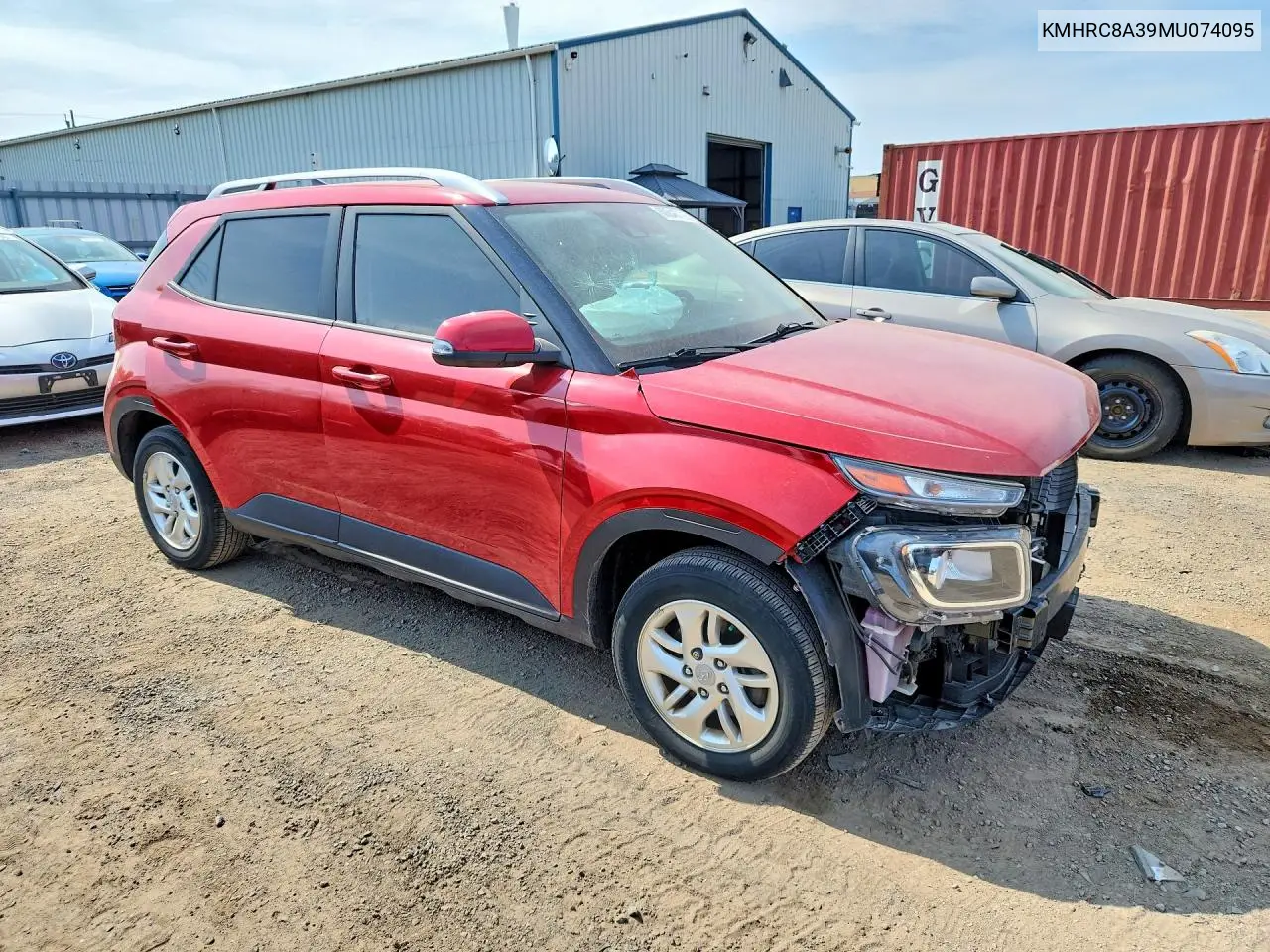 2021 Hyundai Venue Sel VIN: KMHRC8A39MU074095 Lot: 60846736