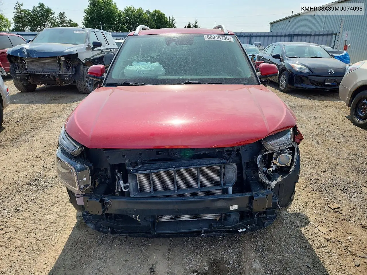 2021 Hyundai Venue Sel VIN: KMHRC8A39MU074095 Lot: 60846736