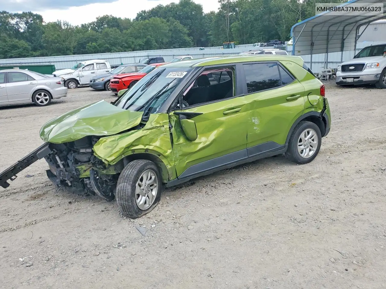 2021 Hyundai Venue Se VIN: KMHRB8A37MU066323 Lot: 61132426